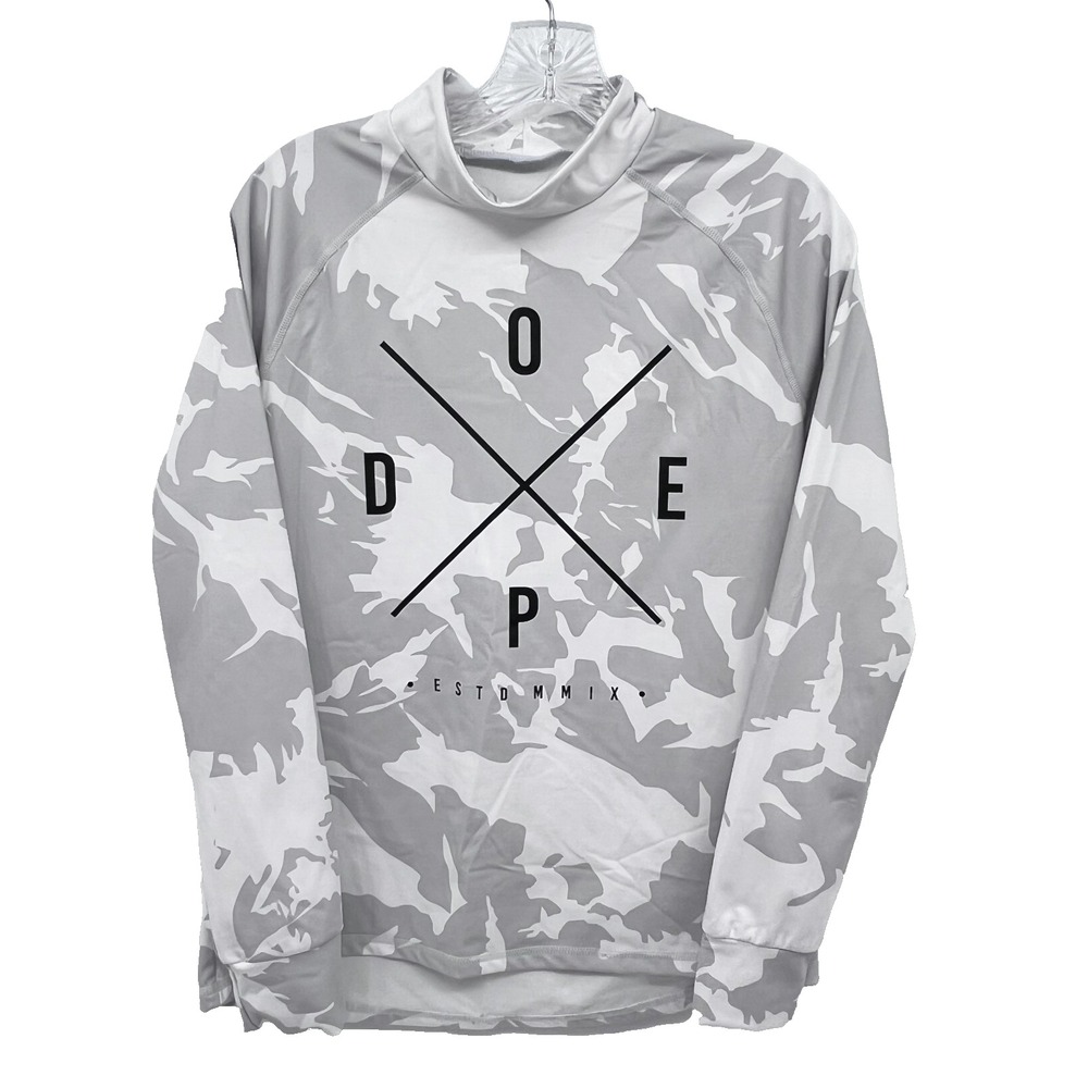 DOPE Snow MMIX Women's S Gray Camouflage Base Layer Snuggle Sweater/Neck Gaiter